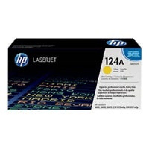 Original HP 124A Standard Yield Yellow Toner Cartridge