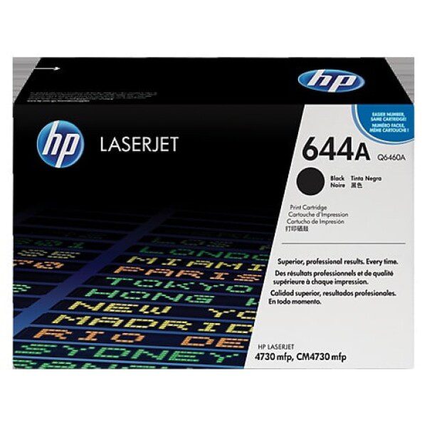 Original HP 644A Standard Yield Black Toner Cartridge