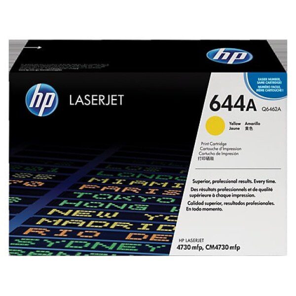 Original HP 644A Standard Yield Yellow Toner Cartridge