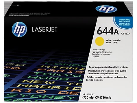 Original HP 644A Standard Yield Yellow Toner Cartridge