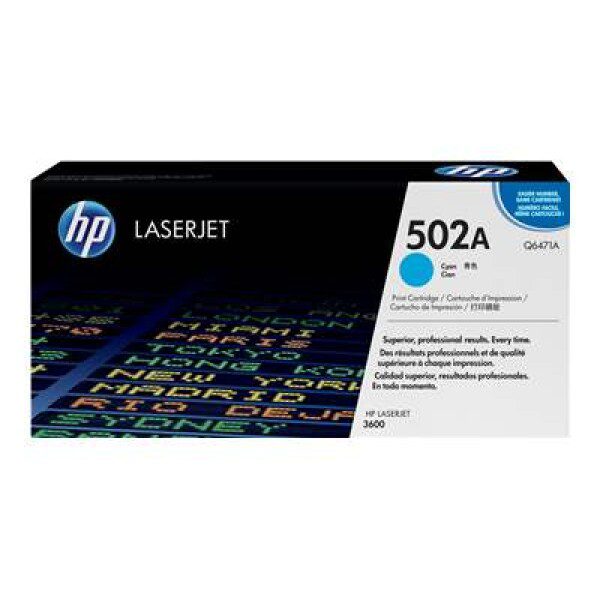 Original HP 502A Standard Yield Cyan Toner Cartridge