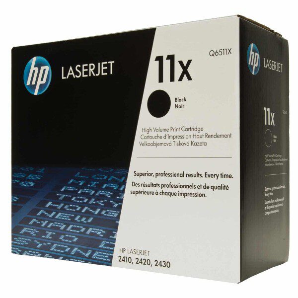 Original HP 11X High Yield Black Toner Cartridge