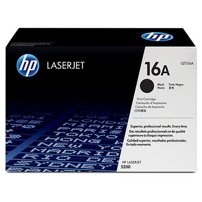 Original HP 16A Standard Yield Black Toner Cartridge