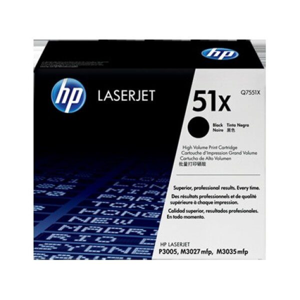 Original HP 51X High Yield Black Toner Cartridge