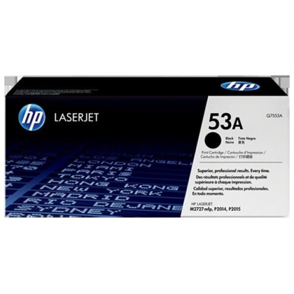Original HP 53A Standard Yield Black Toner Cartridge Twin pack