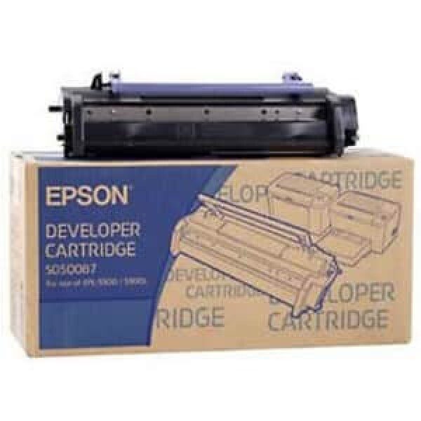 Original Epson S050087 Standard Yield Black Toner Cartridge Twin pack