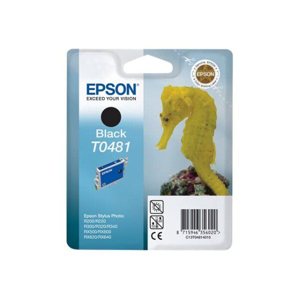 Original Epson T0481 Standard Yield Black Ink Cartridge