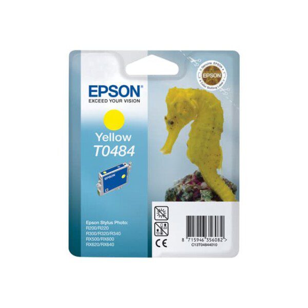 Original Epson T0484 Standard Yield Yellow Ink Cartridge