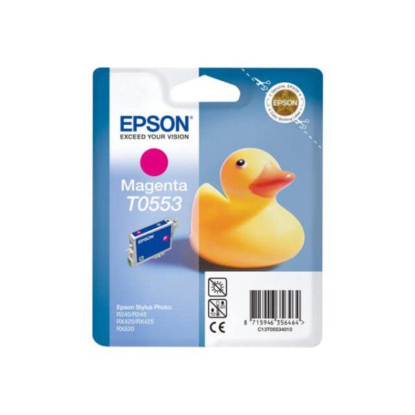 Original Epson T0553 Standard Yield Magenta Ink Cartridge