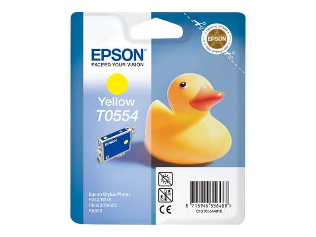 Original Epson T0554 Standard Yield Yellow Ink Cartridge