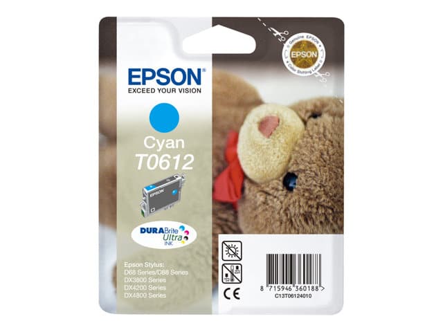Original Epson T0612 Standard Yield Cyan Ink Cartridge