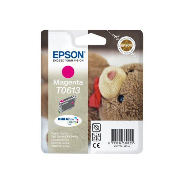 Original Epson T0613 Standard Yield Magenta Ink Cartridge