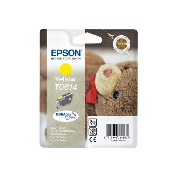 Original Epson T0614 Standard Yield Yellow Ink Cartridge