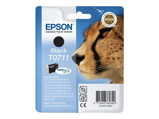 Original Epson T0711 Standard Yield Black Ink Cartridge