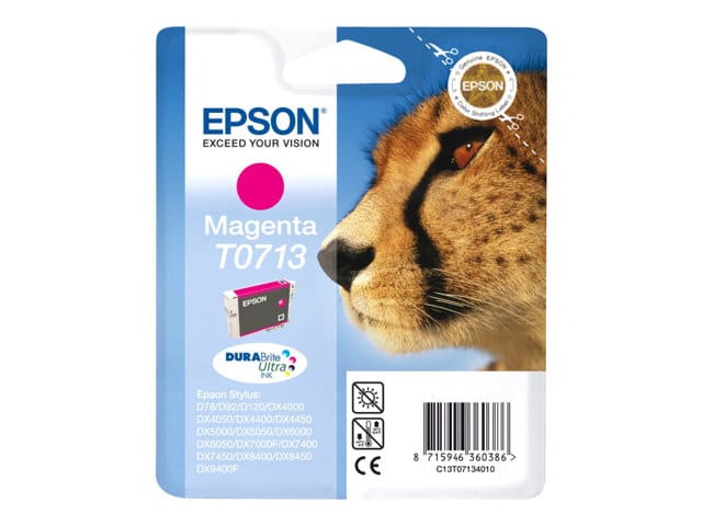 Original Epson T0713 Standard Yield Magenta Ink Cartridge