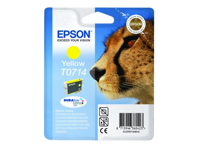 Original Epson T0714 Standard Yield Yellow Ink Cartridge