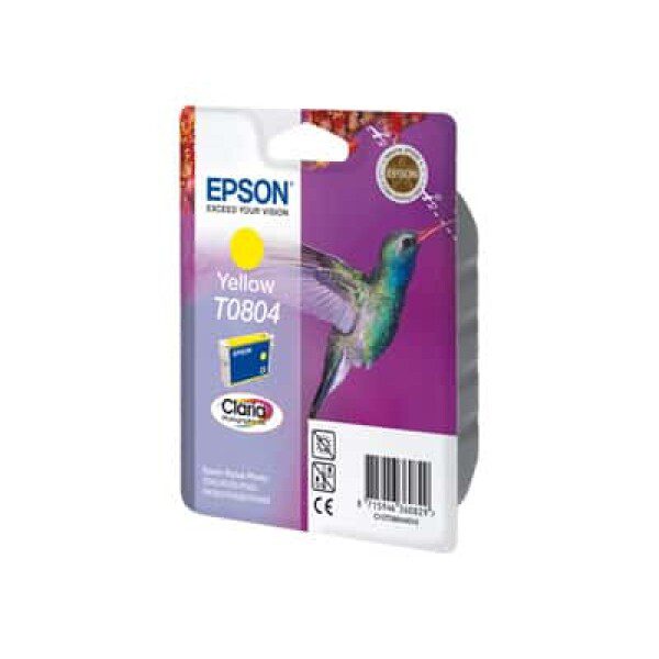 Original Epson T0804 Standard Yield Yellow Ink Cartridge
