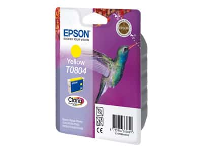Original Epson T0804 Standard Yield Yellow Ink Cartridge