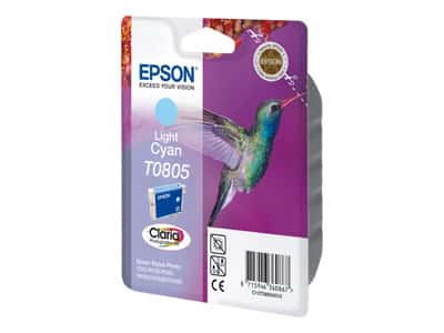Original Epson T0805 Standard Yield Light Cyan Ink Cartridge