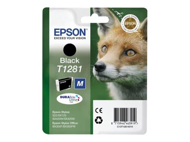 Original Epson C13T12814010 Standard Yield Black Ink Cartridge