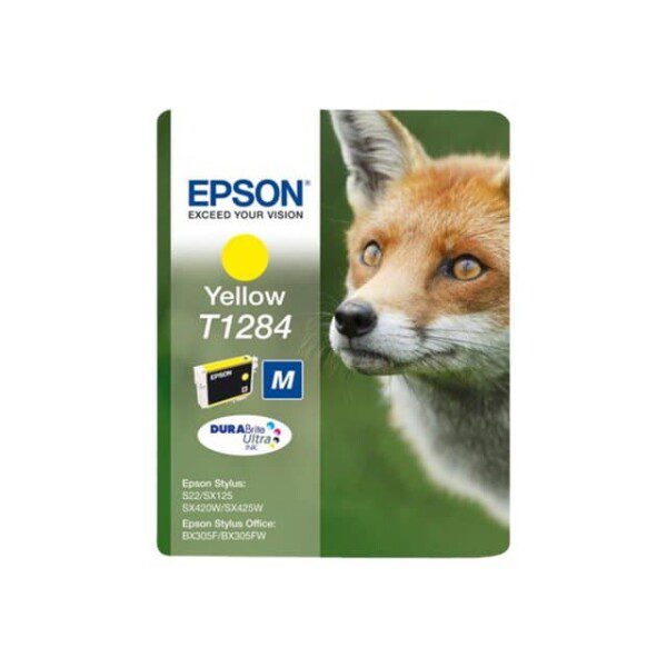 Original Epson C13T12844010 Standard Yield Yellow Ink Cartridge