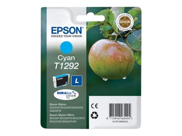 Original Epson C13T12924010 Standard Yield Cyan Ink Cartridge