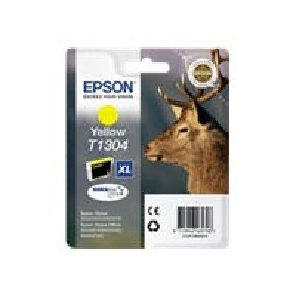 Original Epson C13T13044010 High Yield Yellow Ink Cartridge