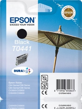 Original Epson T0441 Standard Yield Black Ink Cartridge
