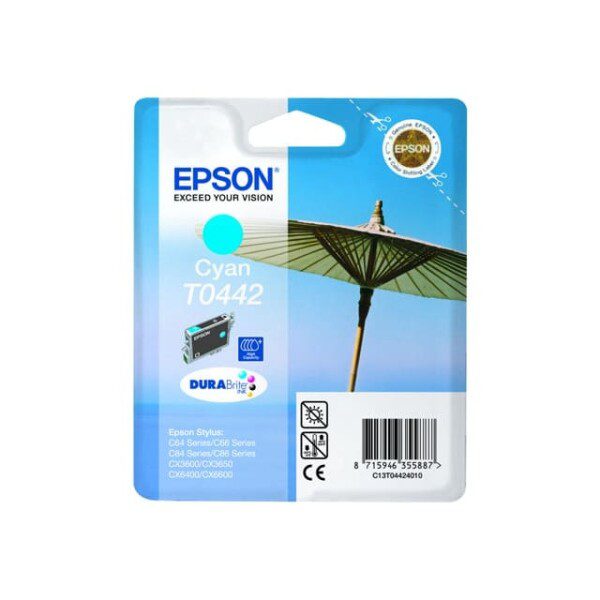 Original Epson T0442 Standard Yield Cyan Ink Cartridge
