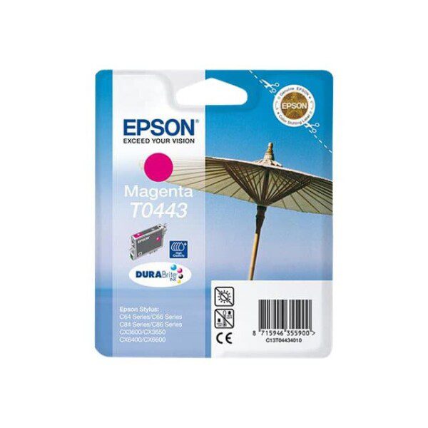 Original Epson T0443 Standard Yield Magenta Ink Cartridge