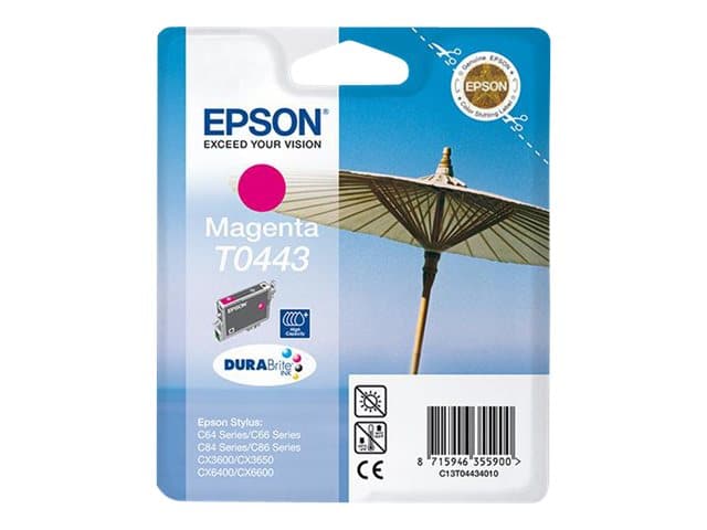 Original Epson T0443 Standard Yield Magenta Ink Cartridge