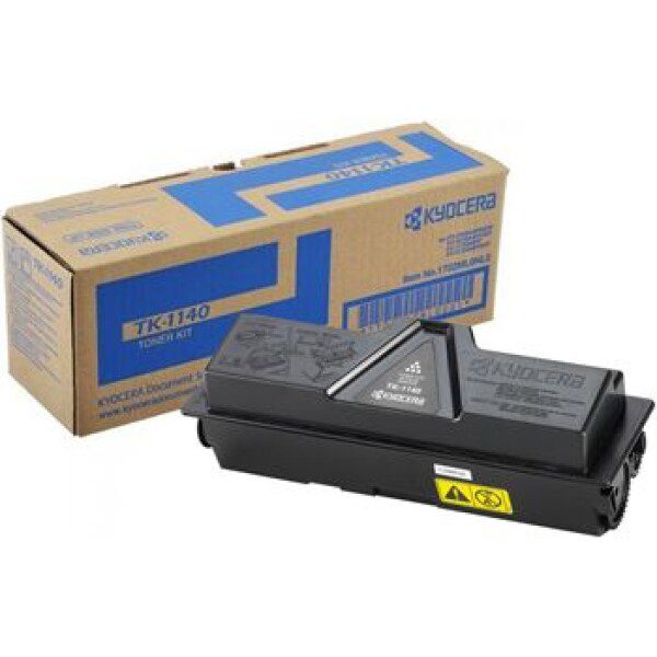 Original Kyocera TK1140 Standard Yield Black Toner Cartridge twin pack