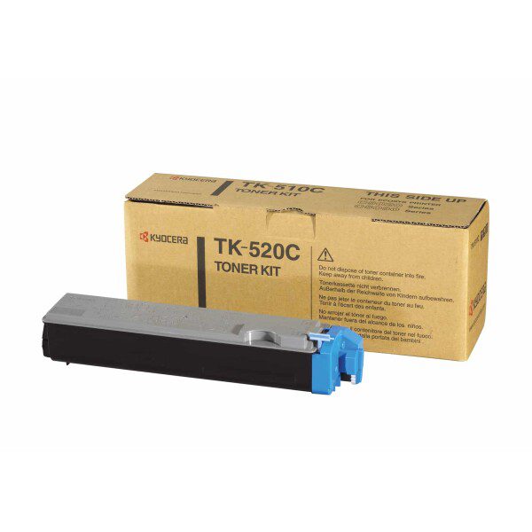 Original Kyocera TK520C Standard Yield Cyan Toner Cartridge