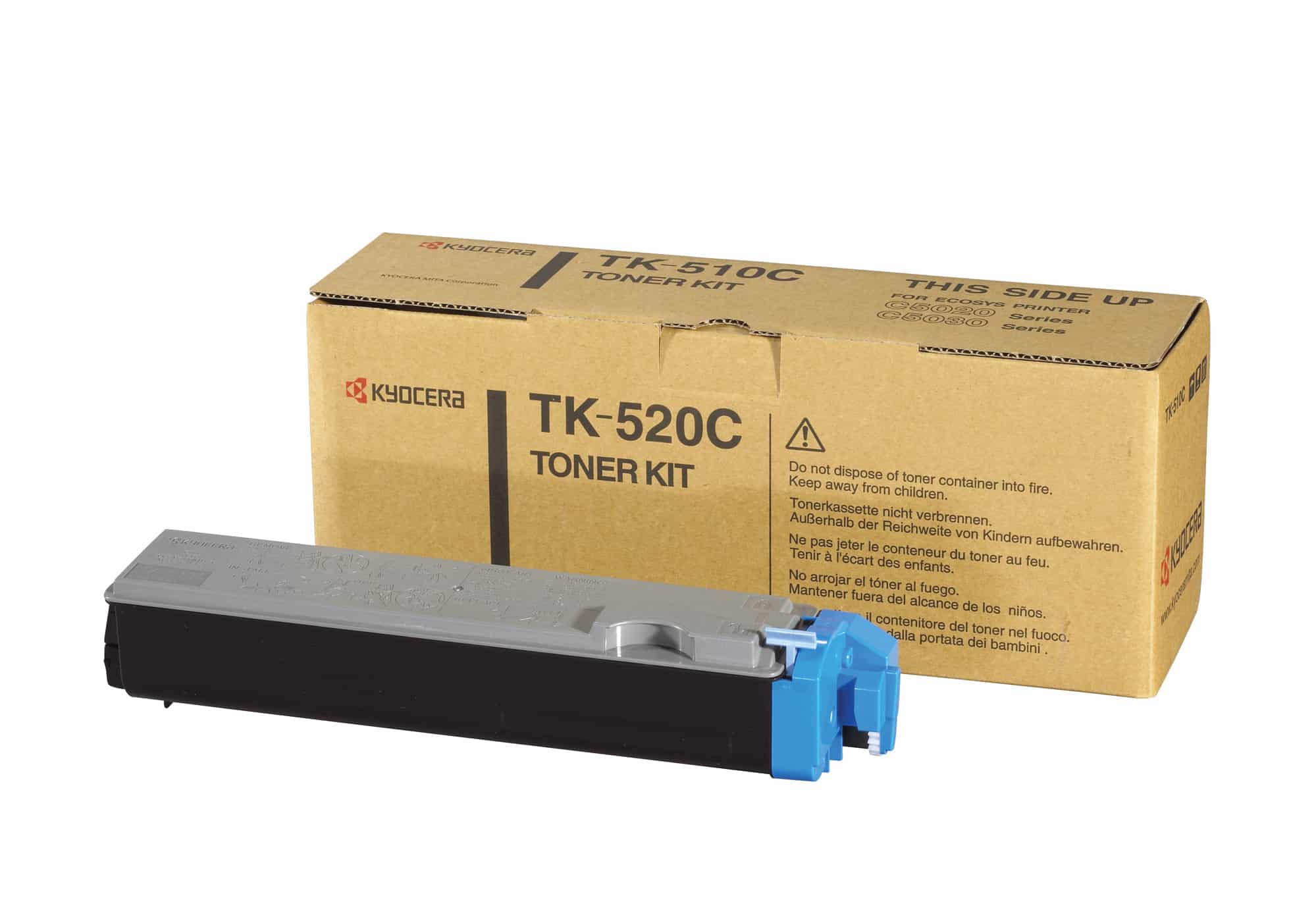 Original Kyocera TK520C Standard Yield Cyan Toner Cartridge