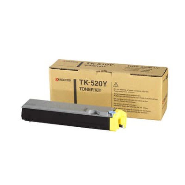 Original Kyocera TK520Y Standard Yield Yellow Toner Cartridge