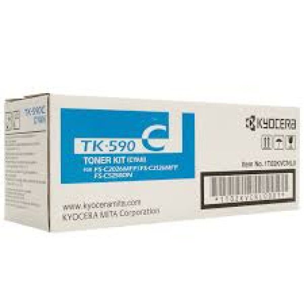 Original Kyocera TK590C Standard Yield Cyan Toner Cartridge