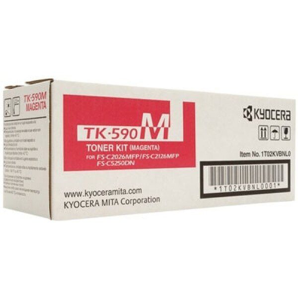 Original Kyocera TK590M Standard Yield Magenta Toner Cartridge