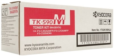 Original Kyocera TK590M Standard Yield Magenta Toner Cartridge