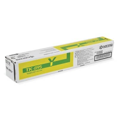 Original Kyocera TK895Y Standard Yield Yellow Toner Cartridge