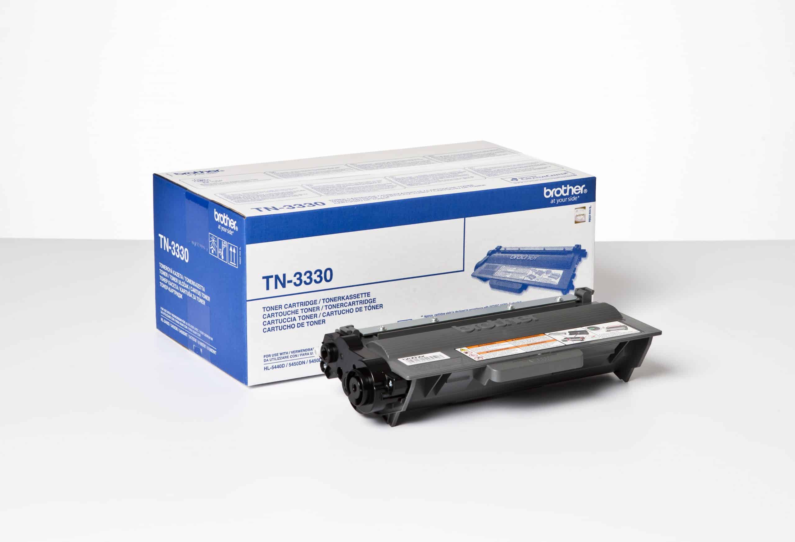 Original Brother TN3330 Standard Yield Black Toner Cartridge Twin pack