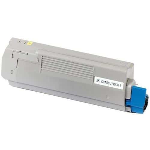 Compatible OKI 43865721 Standard Yield Yellow Toner Cartridge