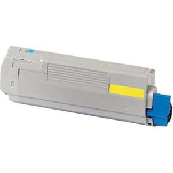Compatible OKI 43872305 Standard Yield Yellow Toner Cartridge
