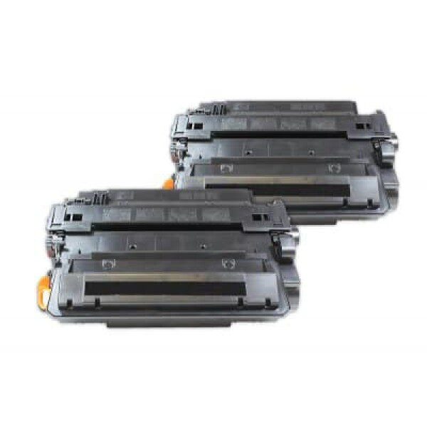 Compatible HP 55X High Yield Black Toner Cartridge twin pack