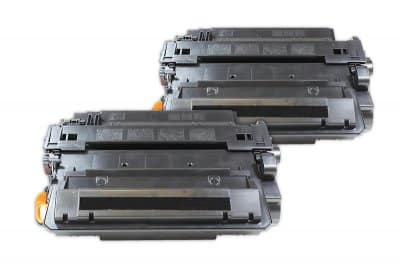 Original HP 55X High Yield Black Toner Cartridge twin pack