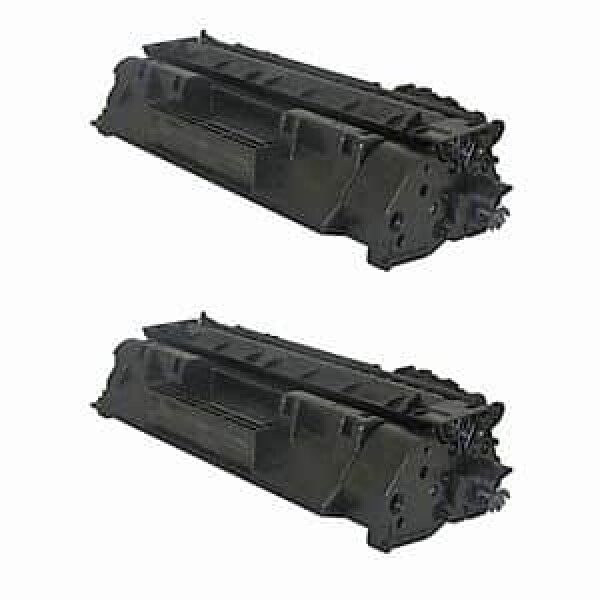 Compatible HP 05A Standard Yield Black Toner Cartridge Twin Pack