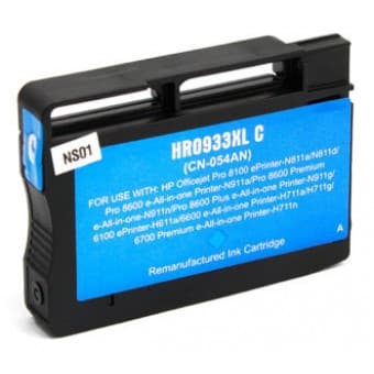 Compatible HP 933XL High Yield Cyan Ink Cartridge