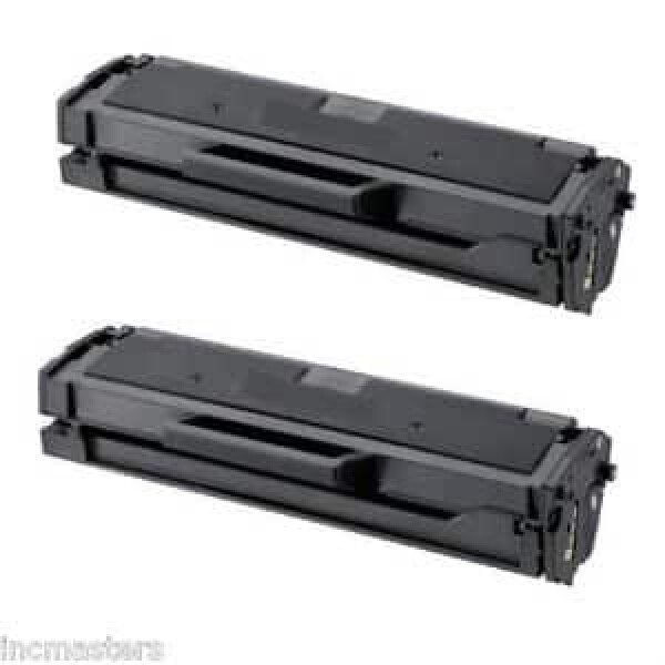 Compatible Samsung D101S/ELS Standard Yield Black Toner Cartridge twin pack