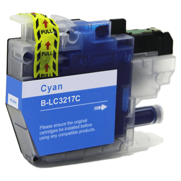 Compatible Brother LC3217C Standard Yield Cyan Ink Cartridge