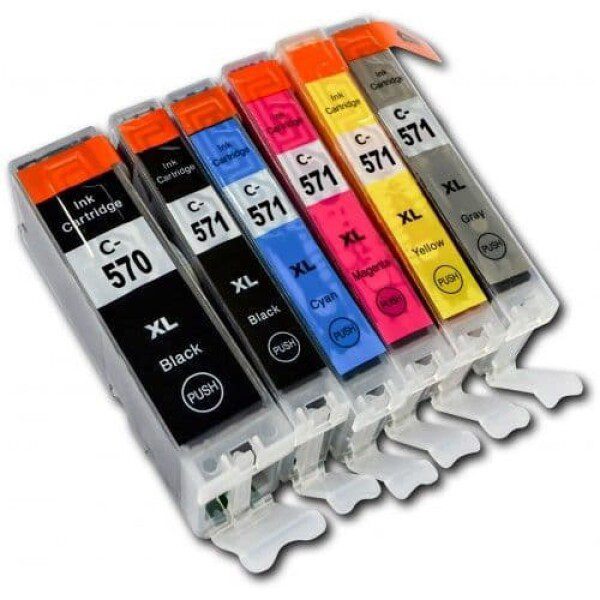 Compatible Canon CLI-571YXL High Yield Multipack Ink Cartridge