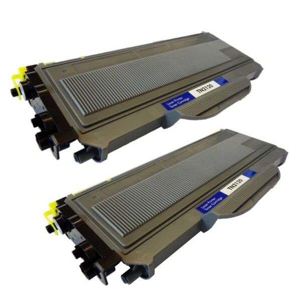 Compatible Brother TN-2120 High Yield Black Toner Cartridge Twin Pack